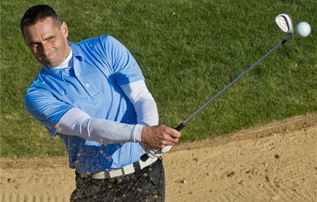 Roman Šebrle jako golfista.