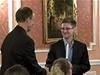 Edward Snowden pebírá cenu Sama Adamse (11. íjna 2013)