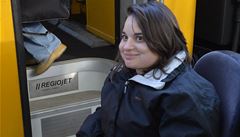 Protest obanského sdruení Asistence proti omezení v cestování handicapovaných ve vlacích spolenosti RegioJet.