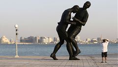 Socha Zidaneho hlavi�ky.