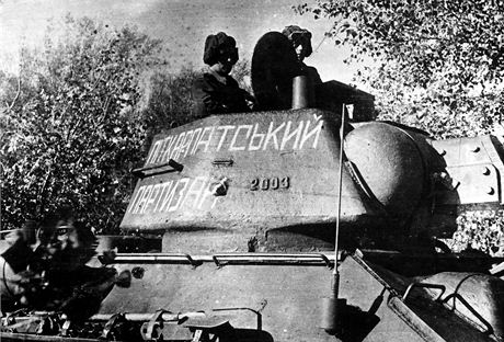 Silné zastoupení Rusín v brigád vyjadovalo i pojmenování jednoho z s. tank jménem Podkarpatský partyzán.