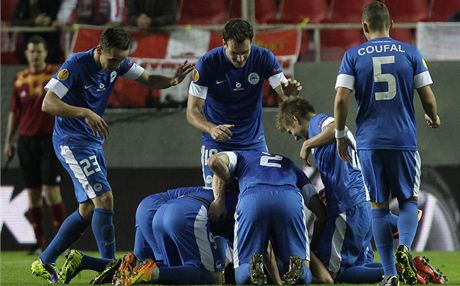 Liberetí slaví gól na 1:1 na Seville.