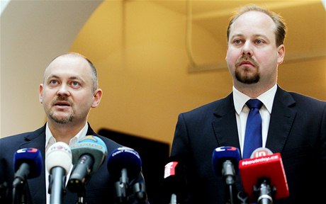 Rezignují na funkce ve vedení SSD. Michal Haek (vlevo) a Jeroným Tejc.