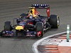 Australský pilot formule 1 Mark Webber z Red Bullu ve Velké cen Abú Zabí