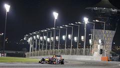 Nmecký pilot formule 1 Sebastian Vettel ze stáje Red Bull na Velké cen Abú Zabí