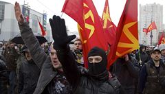 Nacionalisté v ulicích Moskvy. Tisíce Rus v pondlí demonstrovalo proti pisthovalectví. Imigranti podle nich ohroují ruskou bezpenost a pipravují Rusy o práci