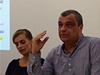 éf Praského kulináského institutu Roman Vank a hereka Ivana Jireová na tiskové konferenci