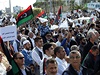Demonstrace obyvatel Tripolisu proti pítomnosti milicí ve mst (15. 11. 2013)