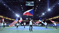 Stadion v B�lehrad� p�ed finále Davis Cupu.