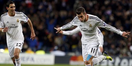 Fotbalista Realu Madrid Gareth Bale (vpravo)
