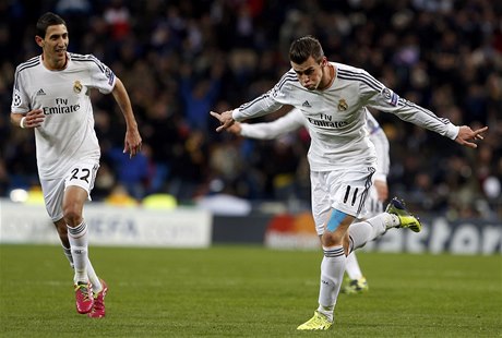 Fotbalista Realu Madrid Gareth Bale (vpravo)