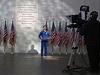 Astronaut NASA Chris Cassidy pi svém projevu k 50. výroí atentátu na Kennedyho.