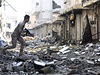 Rozbombardované pedmstí Damaku (ilustraní foto)