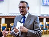Vladimír Dlouhý (uprosted), ekonom a bývalý ministr prmyslu, na konferenci LN.