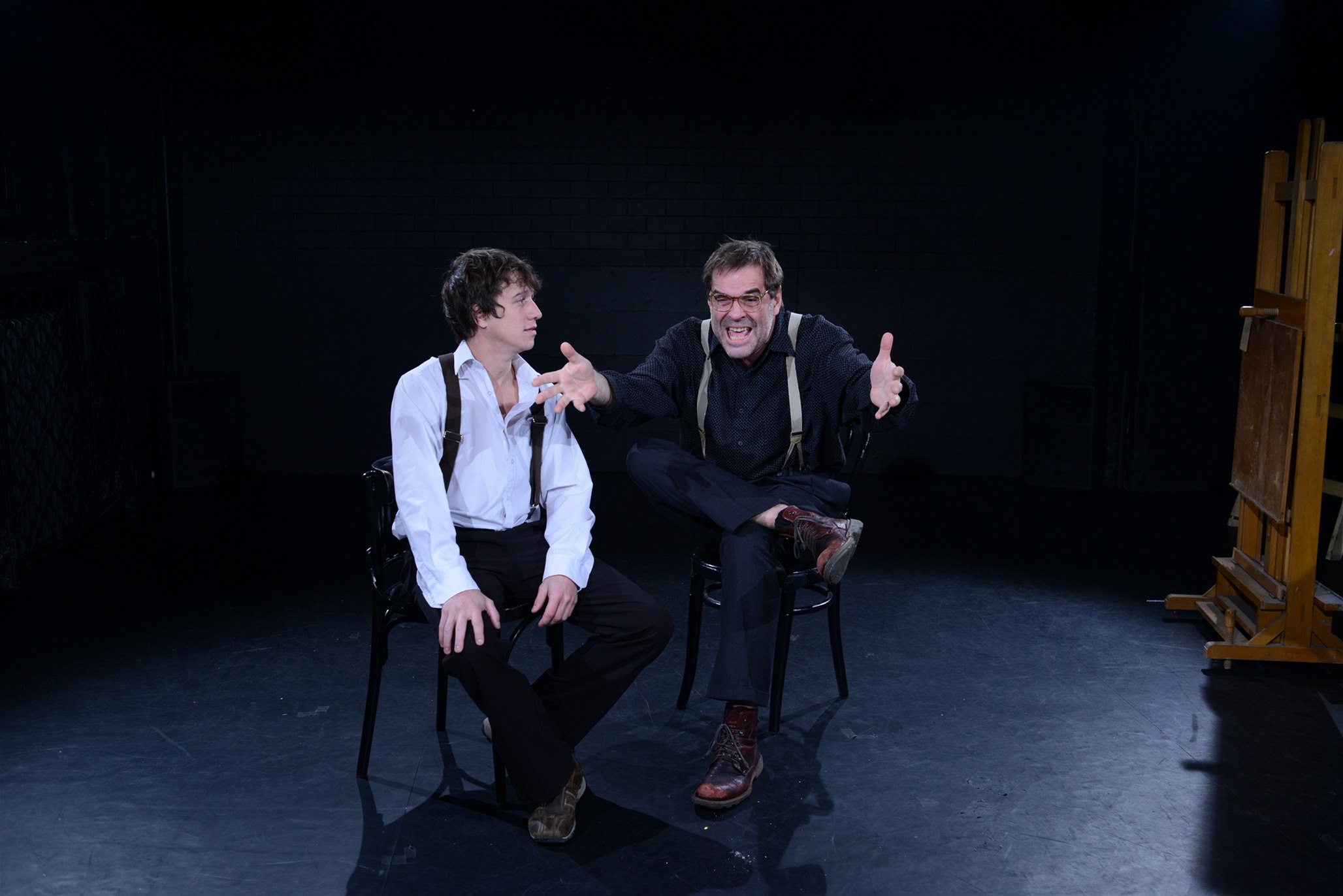 Martin Kraus a Miroslav Etzler v inscenaci �ervená.