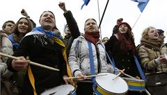Ukrajinští vysokoškoláci stávkují, v Kyjevě vyrostl stanový tábor