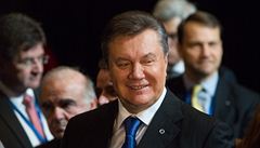 Ukrajinský prezident Viktor Janukovy� na summitu ve Vilniusu