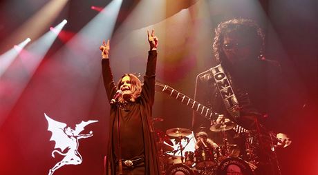 Ozzy Osbourne na praském koncert Black Sabbath.