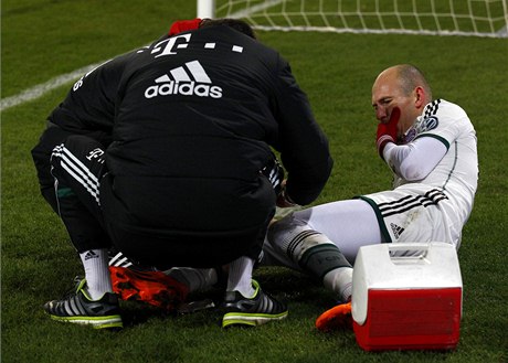 Zraněný Arjen Robben.