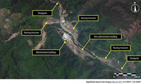 Severokorejský koncentraní tábor 16 na nových satelitních snímcích, je zveejnila Amnesty International