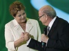 Los mistrovství svta 2014 v Brazílie, éf FIFA Sepp Blatter a brazilská prezidentka Dilma Rousseffová