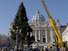 Na Svatopetrském námstí ve Vatikánu stojí tradiní vánoní strom, symbol esko-nmeckého pátelství
