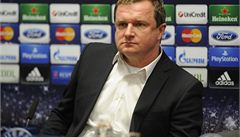 Pavel Vrba na tiskové konferenci.