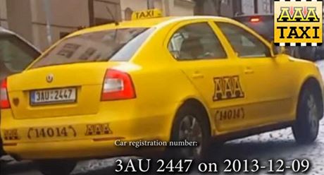 Taxi, jeho idi podle védského turisty pouíval tzv. turbo taxametr