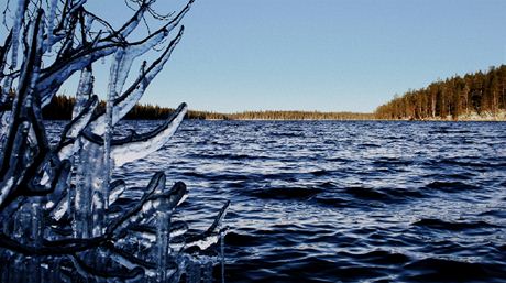 Co nevidt se jezero promní v led