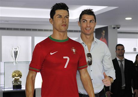 Cristiano Ronaldo ve svém muzeu.