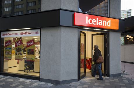 Prodejna spolenosti Iceland v Praze-Maleicích.