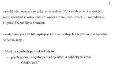 Statistika programu prezidenta repubilky. Strana 05