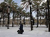 Nezvyklý obrázek - Jeruzalém zasypal sníh