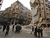 Vybombardované Aleppo
