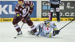 Hokejov extraliga: Sparta prohrla v Liberci, Hradec schytal debakl