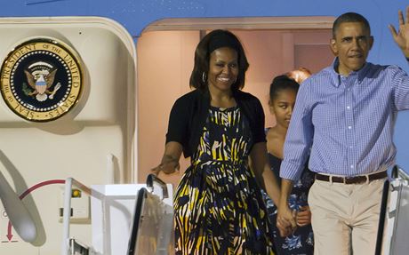 Obama douf, e jeho vztah s manelkou Michelle je pro jejich dcery dobrm pkladem. 