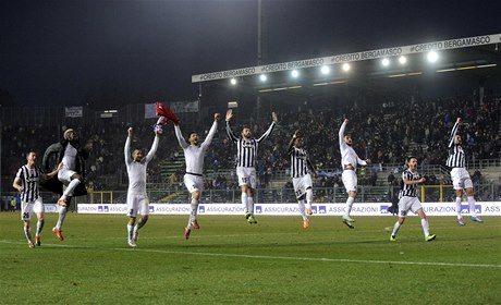 Radost fotbalistů Juventusu Turín