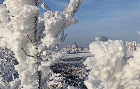 Zimní krajina ve áru nad Sázavou