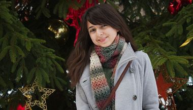 Ázerbájdžánská studentka Diana Shirinová slaví Vánoce v Praze.