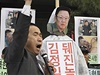 Jsme proti Kimm, volali Jihokorejci v Soulu