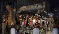 Ve Vatikánu odhalili obí jesliky a rozsvítili svtlo míru 