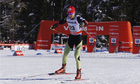 eská lyaka Eva Vrabcová-Nývltová na Tour de Ski