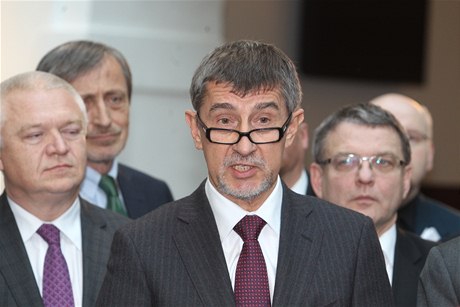 Andrej Babiš (ANO) po podepisování koaliční smlouvy.