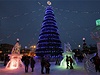 Vánoce v sibiském Krasnojarsku.