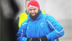 První trénink fotbalist� FC Viktoria Plze� pod vedením nového trenéra Du�ana Uhrina ml..