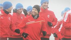 První trénink fotbalist� FC Viktoria Plze� pod vedením nového trenéra Du�ana Uhrina ml..