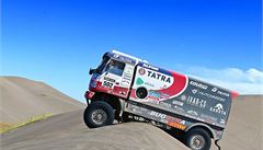 Martin Kolomý 6. ledna v druhé etap Rallye Dakar mezi San Luis a San Rafelem v Argentin.