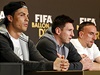 Finalisté ankety Zlatý mí Ronaldo, Messi a Ribéry