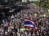 Protivládní protesty v Bangkoku. 