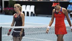 Klára Zakopalová (vlevo) a �pan�lka Garbine Muguruzaová